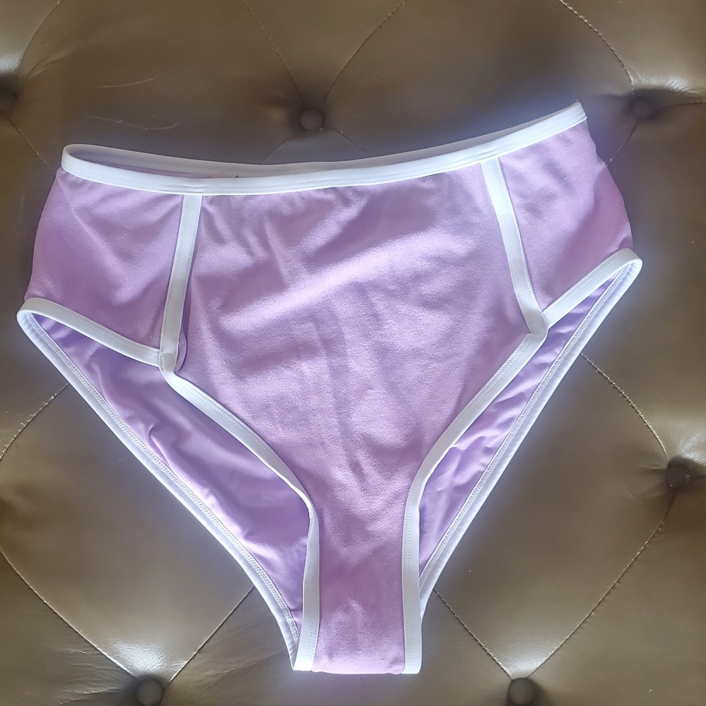 Kona Sol Womens Terry Cloth Textured Bikini Bottoms Size L